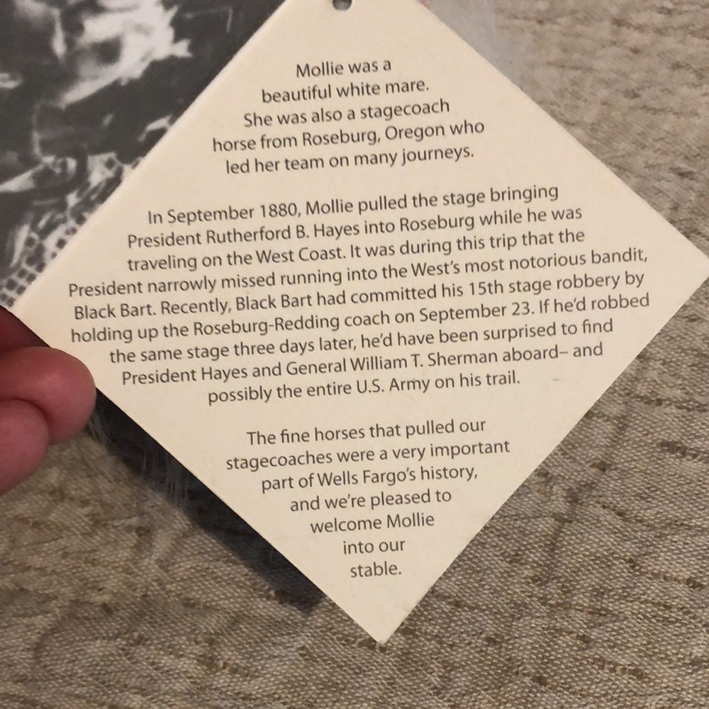 ROSE PARADE Wells Fargo Limited Edition Pony Mollie - Picture 6 of 10